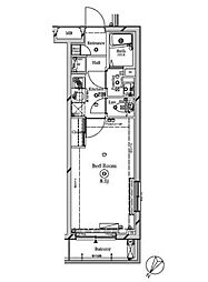 クラスタ笹塚 1Kの間取図画像