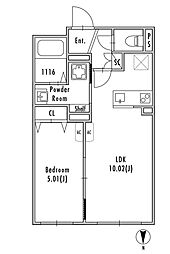 GRANPASEO明大前IV 1LDKの間取図画像