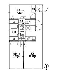 GRANPASEO明大前IV 1LDKの間取図画像