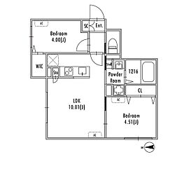 GRANPASEO明大前IV 2LDKの間取図画像