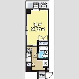 東急田園都市線 三軒茶屋駅 徒歩14分の賃貸マンション 4階1Kの間取り