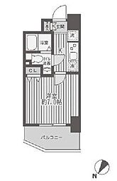 JR京浜東北・根岸線 蒲田駅 徒歩5分の賃貸マンション 13階1Kの間取り