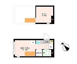 京王線 代田橋駅 徒歩8分の賃貸アパート 2階ワンルームの間取り