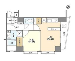 東急田園都市線 池尻大橋駅 徒歩12分の賃貸マンション 3階1LDKの間取り
