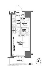 京王線 笹塚駅 徒歩5分の賃貸マンション 3階1Kの間取り