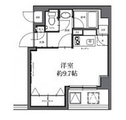 HF駒沢公園レジデンスTOWER ワンルームの間取図画像