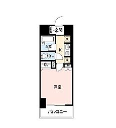 日神パレステージ三軒茶屋2 1Kの間取図画像