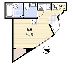 下北沢GARDEN ワンルームの間取図画像