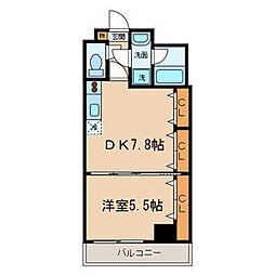 The・Tles下馬 1DKの間取図画像