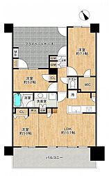 サンアリーナ検見川浜 3LDKの間取図画像