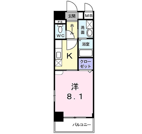 フリーデ　Ｋ．Ｉ・1 303｜兵庫県明石市大久保町駅前1丁目(賃貸マンション1K・3階・29.70㎡)の写真 その2