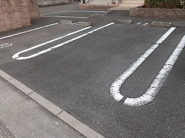 駐車場：駐車場に車を止められます