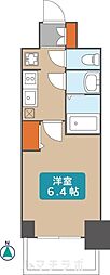 名古屋市営東山線 今池駅 徒歩6分の賃貸マンション 13階1Kの間取り