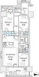 GRANPASEO丸の内 2階3LDKの間取り