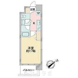 アルフィーレ新栄 4階1Kの間取り