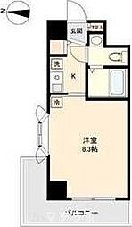 La　Douceur新栄 4階ワンルームの間取り