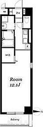 丸の内エンブルコート 9階1Kの間取り