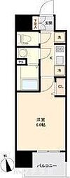 アステリ鶴舞トゥリア 7階1Kの間取り