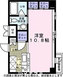 KDXレジデンス東桜I 14階ワンルームの間取り