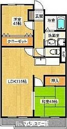 センターヒル橘 3DKの間取図画像