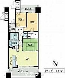 ベレーサ鶴舞公園 3LDKの間取図画像