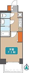 プレサンス広小路通葵 1Kの間取図画像
