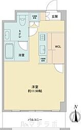 エルブ浄心 ワンルームの間取図画像