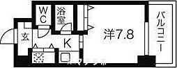 AXIS桜通内山 1Kの間取図画像