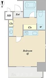 ル・ブルー鶴舞 1Kの間取図画像