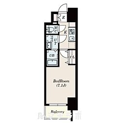 S-RESIDENCE浄心 1Kの間取図画像