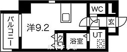 アレーヌコート金山 ワンルームの間取図画像