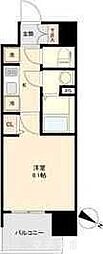 アステリ鶴舞トゥリア 1Kの間取図画像