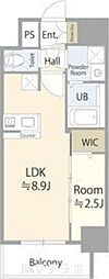 名古屋市中区新栄2丁目マンション 1LDKの間取図画像