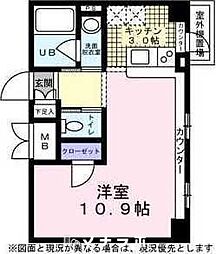 KDXレジデンス東桜1 ワンルームの間取図画像