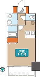 プレサンス名古屋駅前ヴェルロード ワンルームの間取図画像
