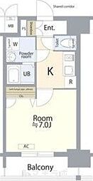 エスリード大須観音プリモ 1Kの間取図画像
