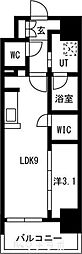 メイクスアート名駅WEST 1LDKの間取図画像