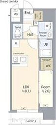 名古屋市西区新道1丁目マンション 1LDKの間取図画像