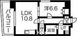 ラファサード 1LDKの間取図画像