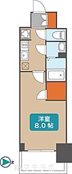 プレサンスNAGOYAファスト 1Kの間取図画像