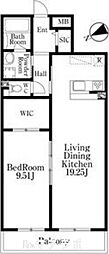 名古屋市千種区千種2丁目マンション 1LDKの間取図画像