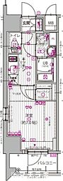 エスリード新栄グランラグジェ 1Kの間取図画像