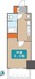 プレサンス新栄リミックス 1Kの間取図画像