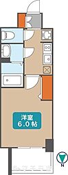 プレサンス広小路通葵 1Kの間取図画像
