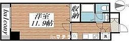ウイングパーク 1Kの間取図画像