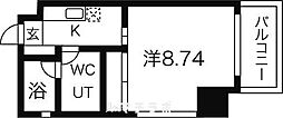 グランデ浅間町 1Kの間取図画像