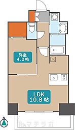 プレサンス丸の内レジデンス3 1LDKの間取図画像