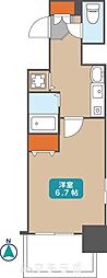 ライジングコート名古屋駅南 1Kの間取図画像