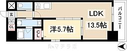 ラヴィータ泉 1LDKの間取図画像