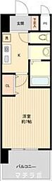 パークフラッツ金山 1Kの間取図画像